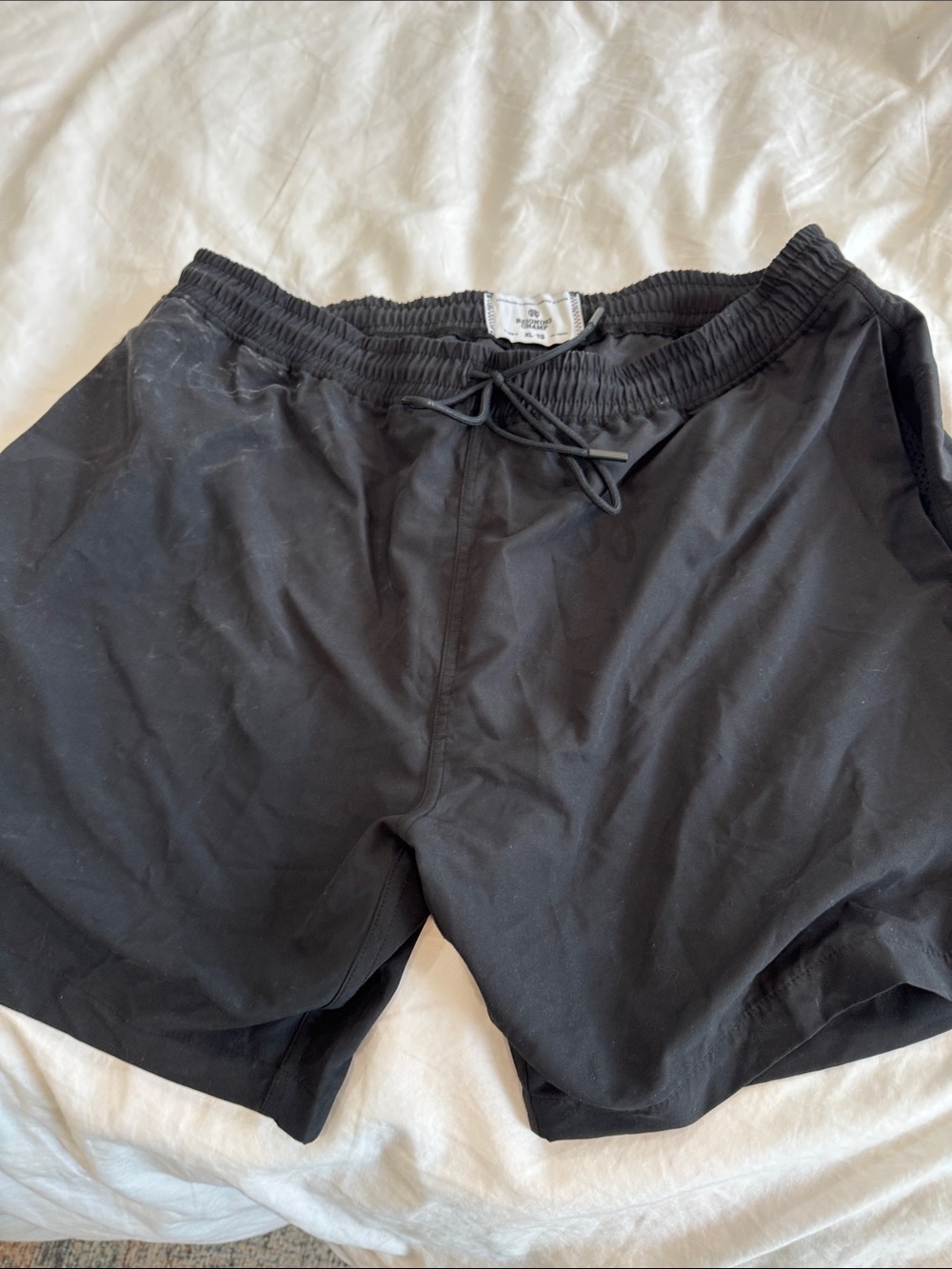 Reigning Champ Black Men's Swim Trunks